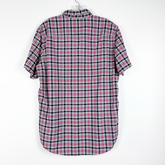 Denim & Supply Ralph Lauren Short Sleeve Button Front Plaid Shirt Mens Size Med - Picture 8 of 10
